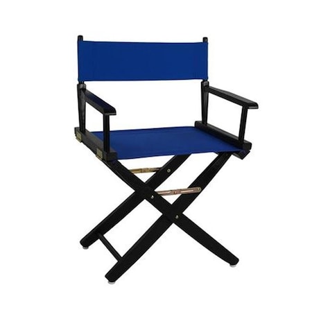 American Trail American Trails 206-02-032-13 18 in. Extra-Wide Premium Directors Chair; Black Frame with Royal Blue Color Cover 206-02/032-13